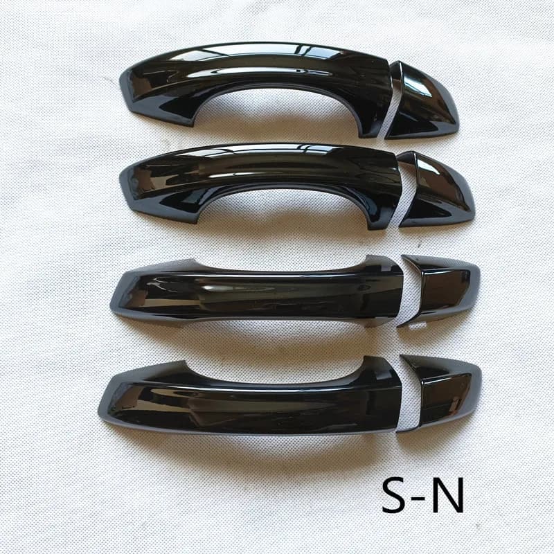 Couvercle de poignée de porte en plastique noir brillant, accessoires pour SEAT Leon Cupra 5F FR MK3