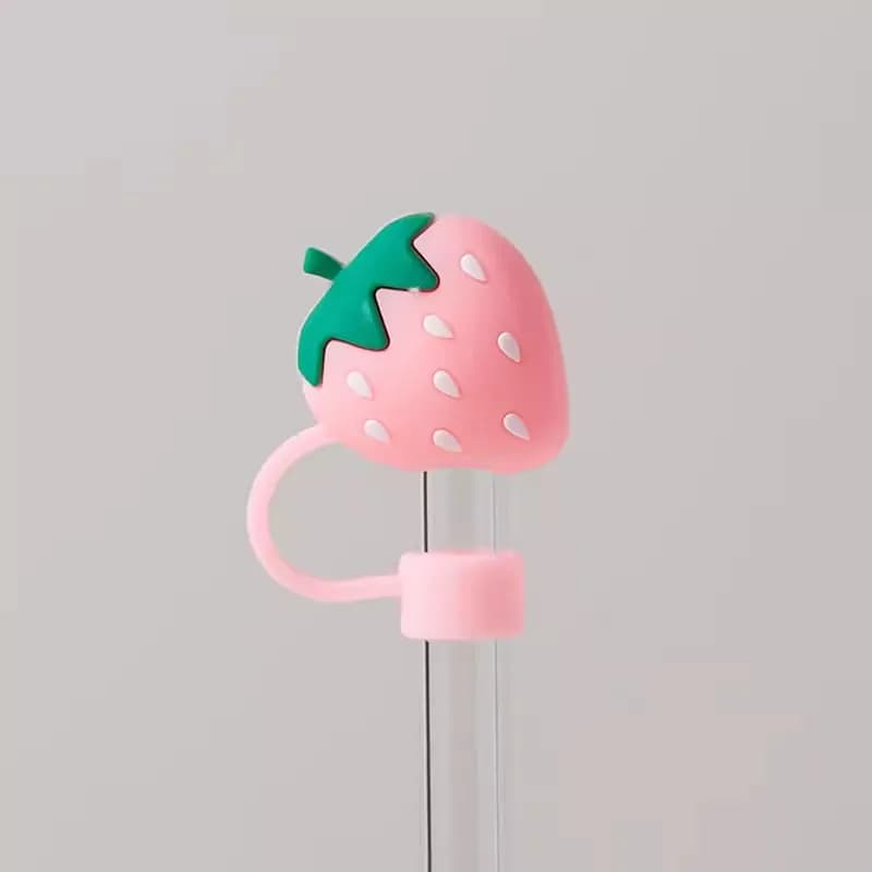 Bouchons de couverture de paille de fraise mignons pour tasse Stanley 40 oz, accessoires de gobelet,