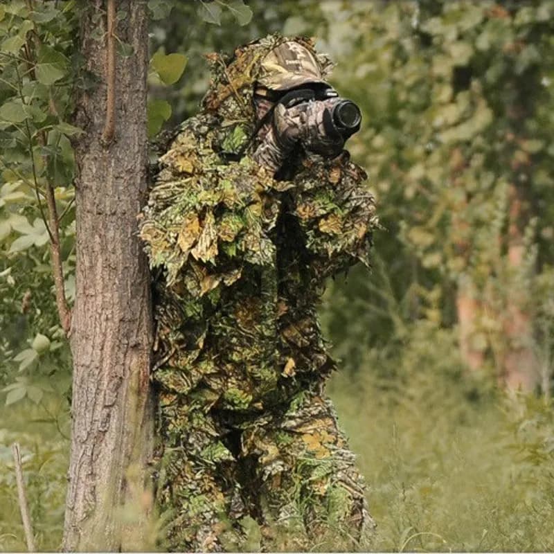 Vêtements de plein air camsalomon ghillie imbibés pour hommes et femmes, veste à capuche, pantalon d