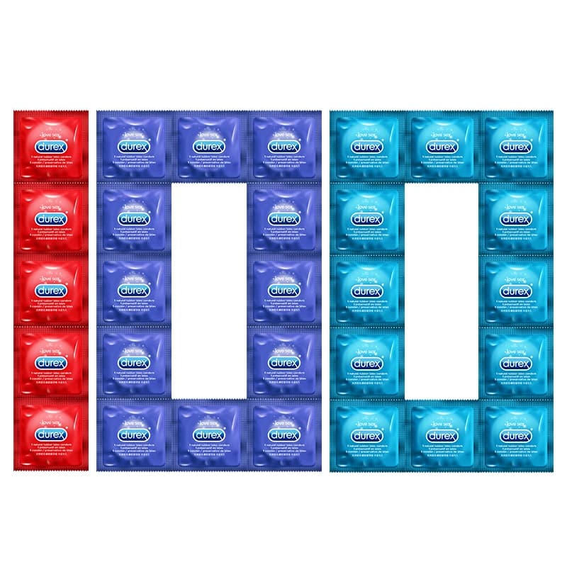 Préservatifs Durex pour hommes 100 pièces 4 Types de Latex naturel manchon de pénis lubrifié Ultra m