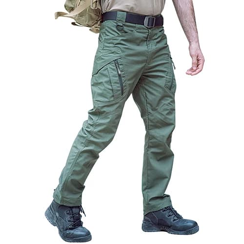 TACVASEN pantalons à poches zippées vêtements Safari pantalons Cargo d'extérieur pour hommes pantalo