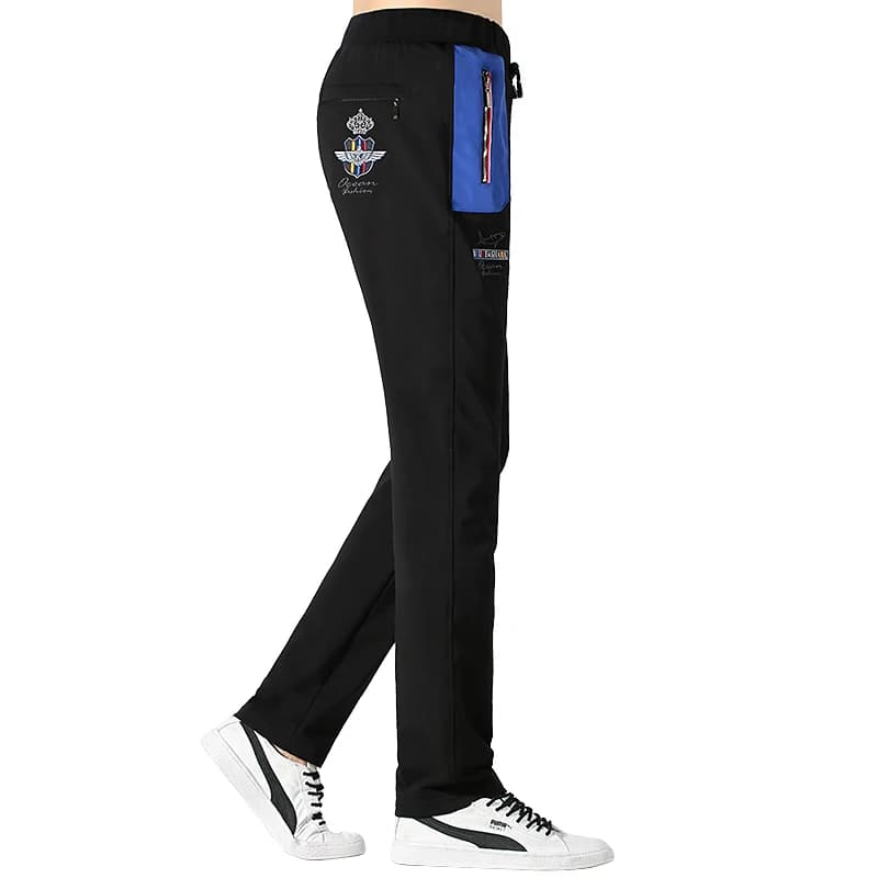 Pantalon de sport en coton à taille élastique pour hommes, vêtements d'entraînement décontractés, vê