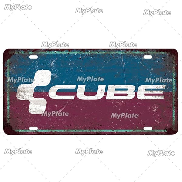 [MyPlate] peinture de vélo rétro Plaque d'immatriculation vélo signe en étain Plaque de signe en mét