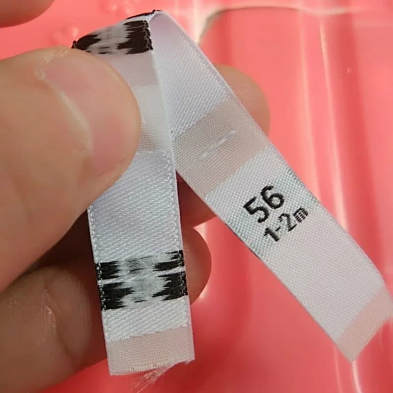 Étiquettes de taille de numéro blanc pour vêtements de bébé, 50 pièces, 56 62 68 74 80 86 92 98 1-2m