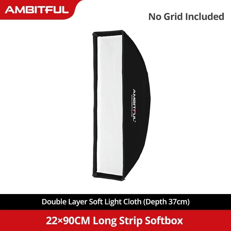 AMBITFUL 60x90cm 22x90cm 30x120cm 35x160cm 95cm boîte à lumière rectangulaire octogonale en nid d'ab