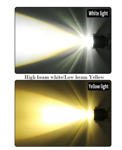 Ampoules de sauna à LED pour moto, feux de brouillard à faisceau Hi Lo, accessoires de scooter RL, p