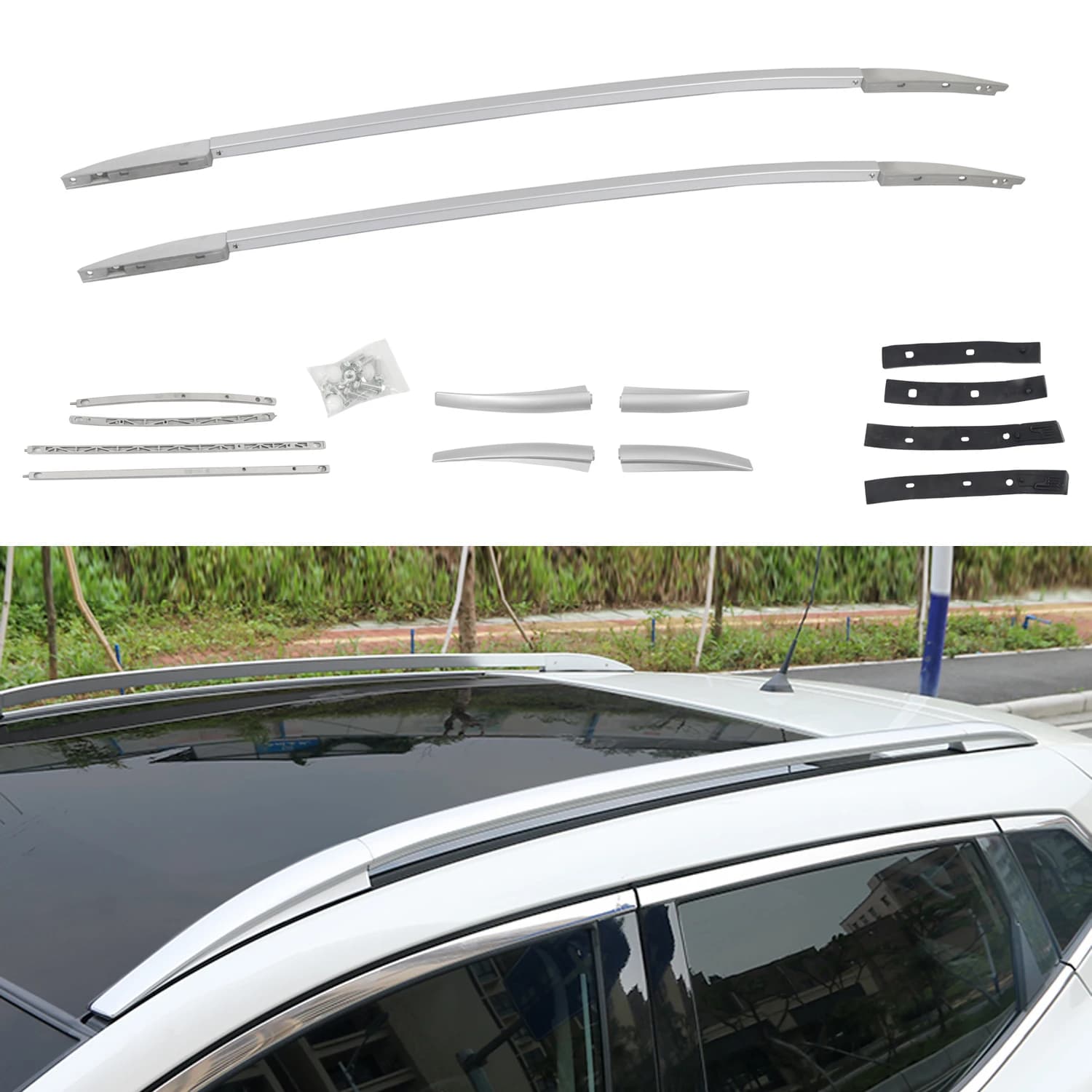Accessoires de voiture adaptés à Nissan Qashqai J11 2014 – 2021, supports de toit, porte-bagages, ba