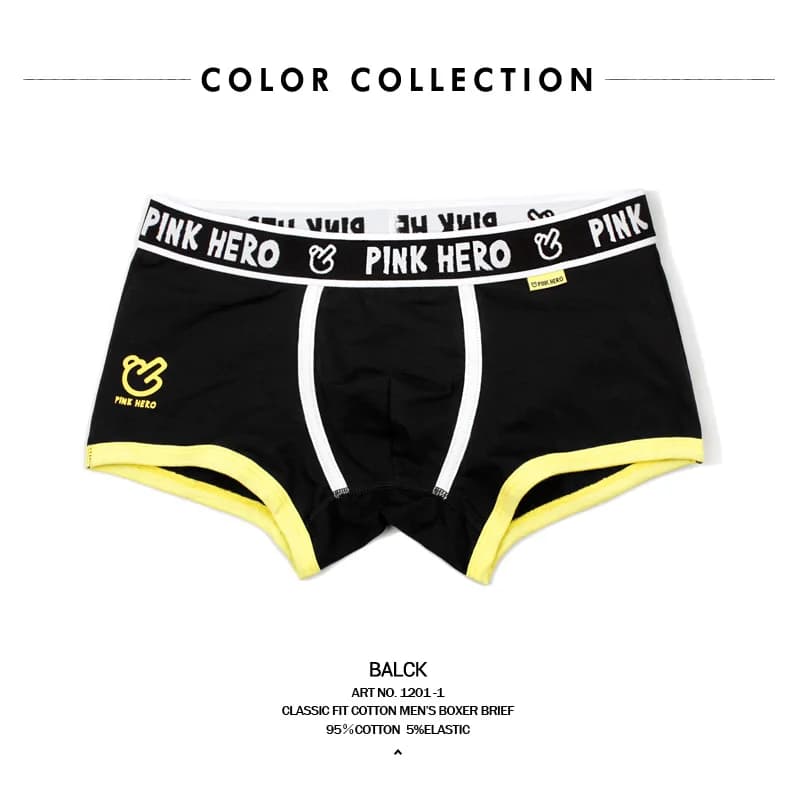 PINKHERO sous-vêtements tendances pour hommes, comprenant des slips Boxer en coton et des caleçons m