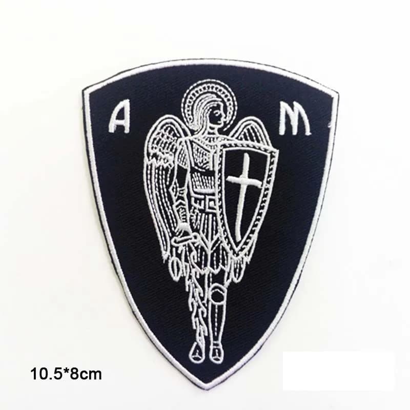 Assassin ARCHANGEL ST.MICHAEL croix christienne fer sur vêtements brodés Patch pour vêtements autoco