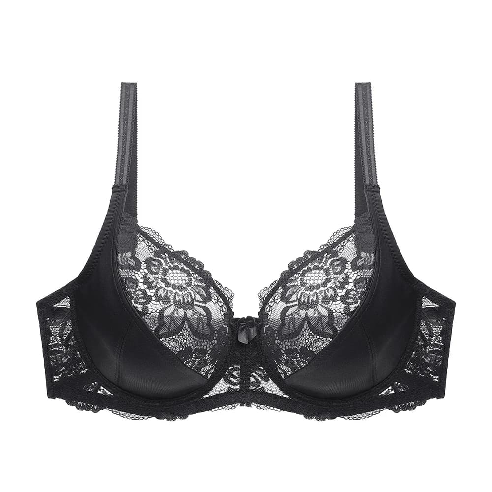 Grande taille femmes dentelle soutien-gorge non rembourré à armatures dames grand sous-vêtements Bra