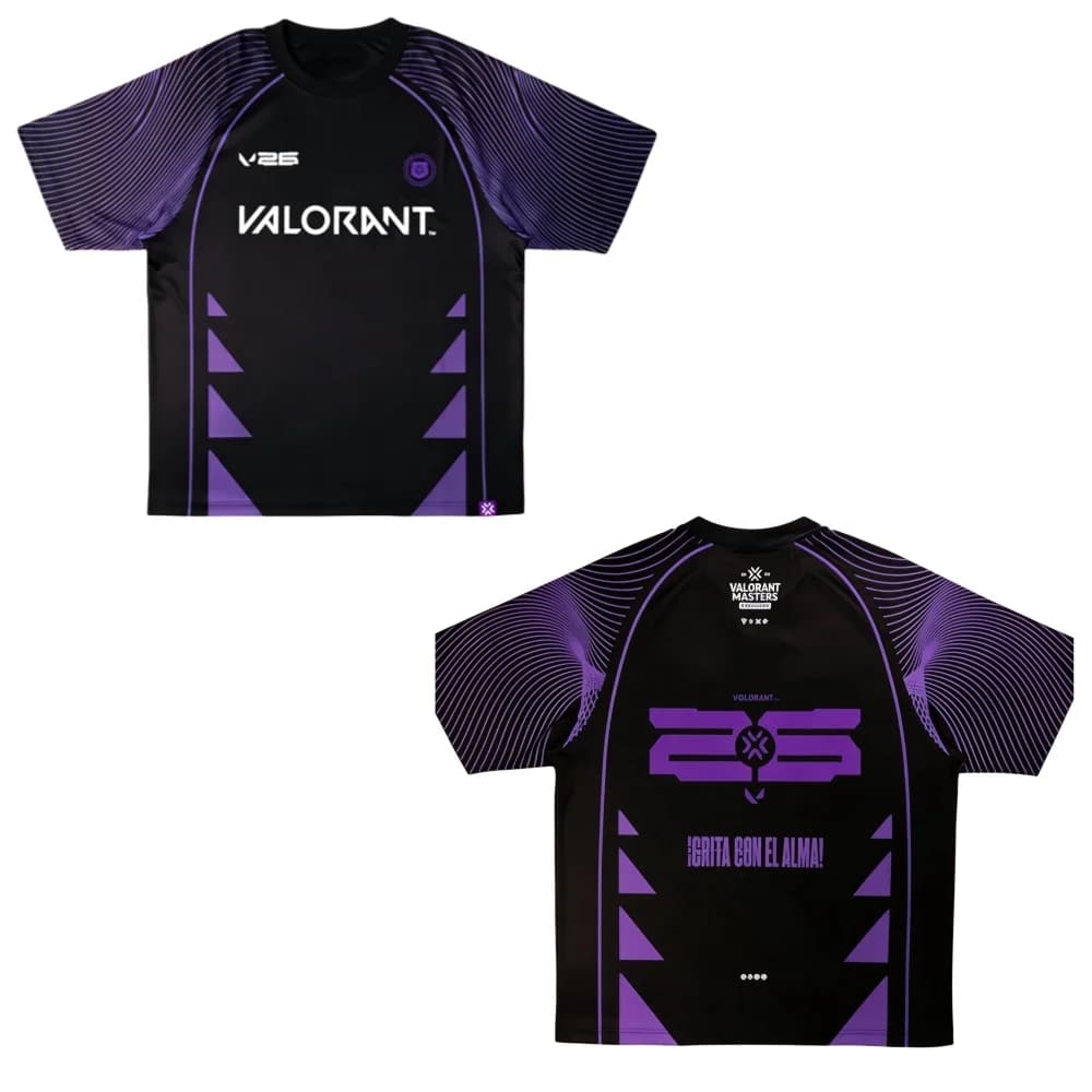 T-shirt décontracté unisexe Valorant 2026 – Maillot commémoratif de l'équipe – Accessoire de jeu Val