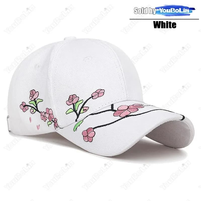 Nouvelle tendance nationale casquette en bec de canard chapeau de soleil printemps et automne fleur