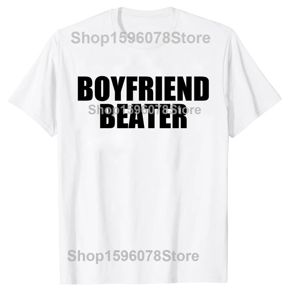 Boyfriend batteur drôle petite amie 100% coton T-shirts hommes femmes mode t-shirt style décontracté