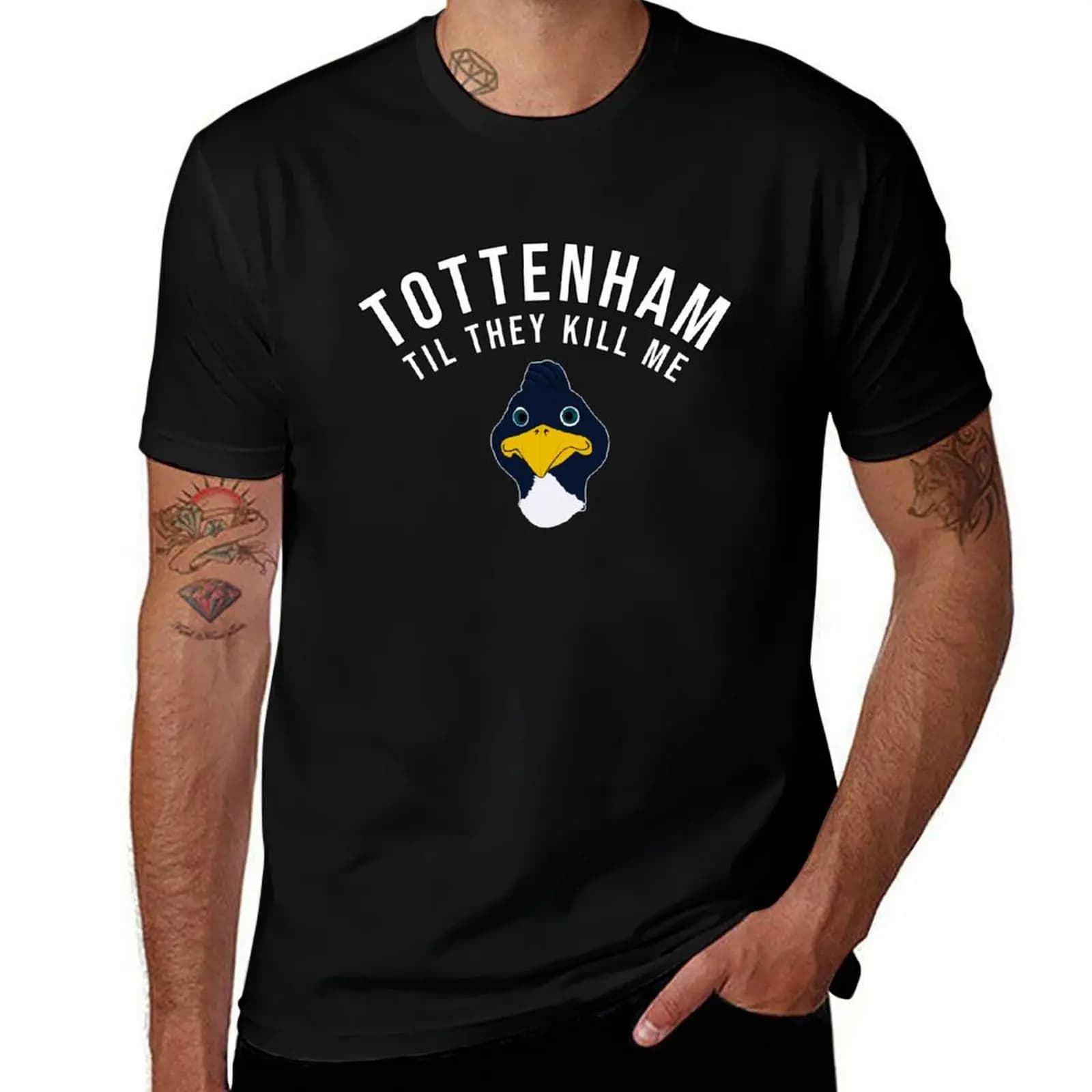 Tottenham Til They Kill Me T-Shirt coton t-shirts de haute qualité imprimé t-shirts pour homme homme