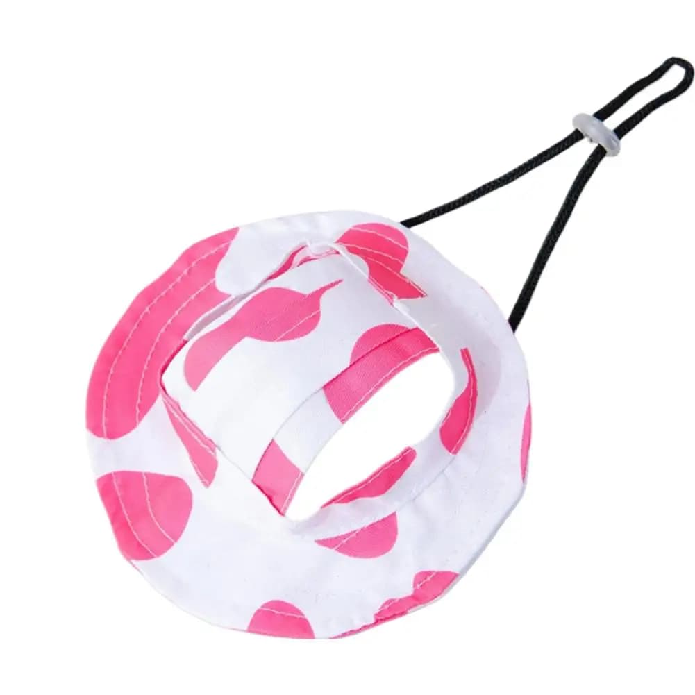 Chapeau pour chien à imprimé mignon pour chiens de petite et moyenne taille, casquette réglable pour