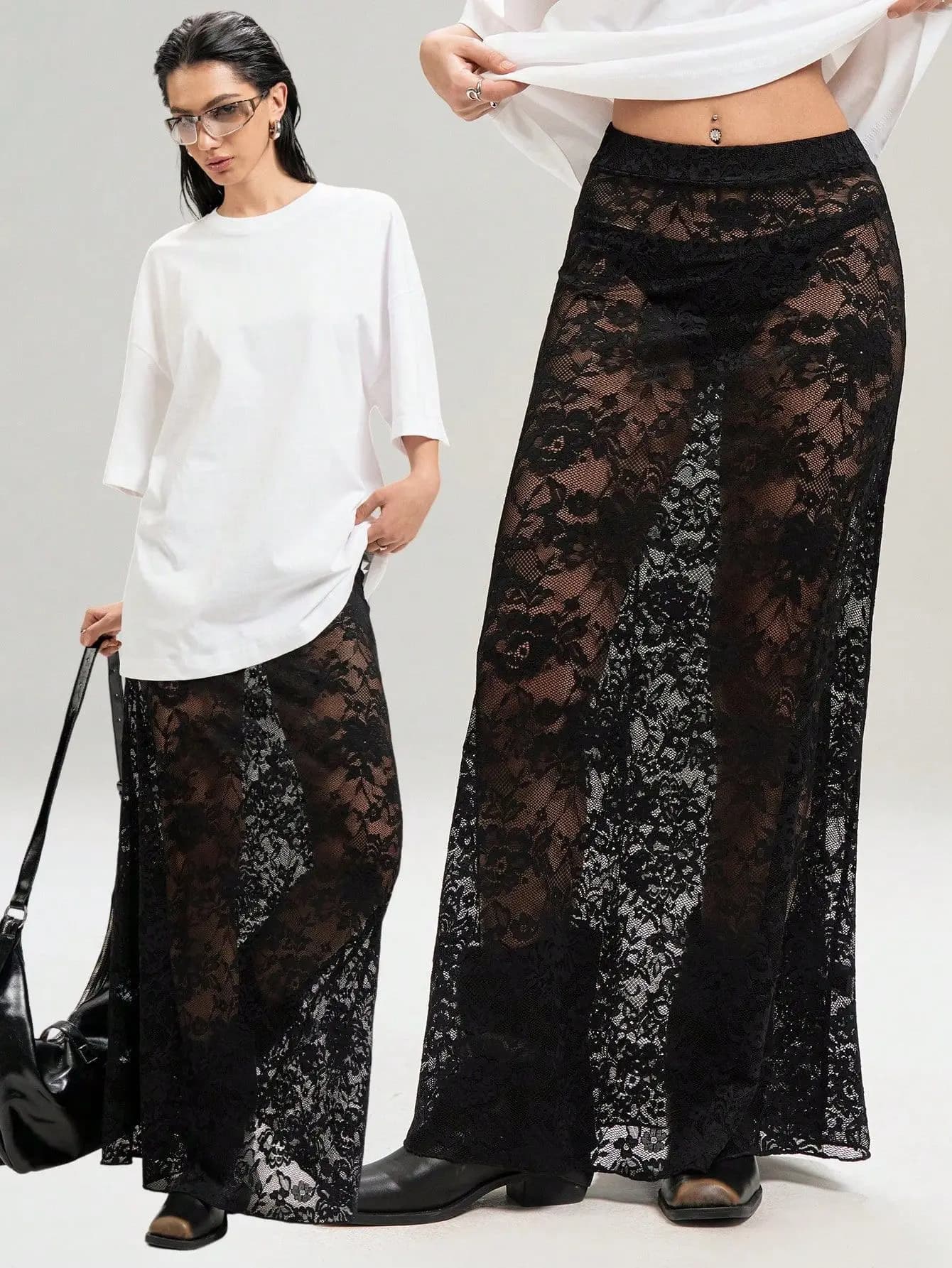 Jupes noires BKLD – Nouvelle collection été 2026 – Vêtements féminins couleur unie, coupe ajustée, s