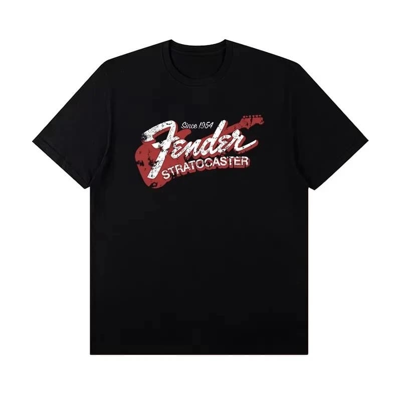 T-shirt Jimi Hendrix 2026 Nouveau motif guitare électrique en mélange de coton unisexe coupe oversiz