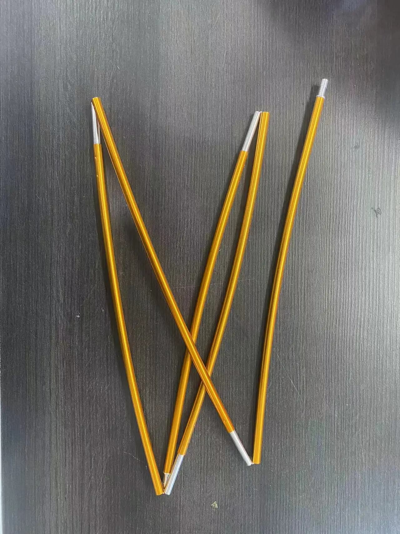 Perche télescopique pliante en aluminium, haute résistance, élément de tente, accessoires d'extérieu