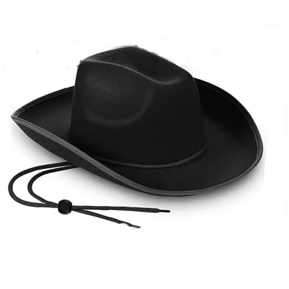 Chapeau de cowboy en feutre pour homme, accessoire de mode pour fête costumée, spectacle, cosplay, e