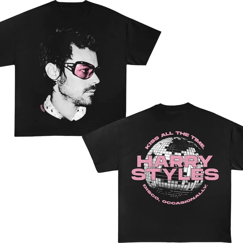 T-shirt de concert double face Harry Styles 2026 pour femme et homme - Doux, respirant, de haute qua