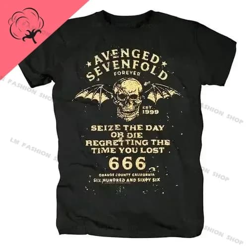 Avenged Sevenfold métal Rock imprimé graphique à manches courtes 100% coton t-shirts Hip Hop mode ch