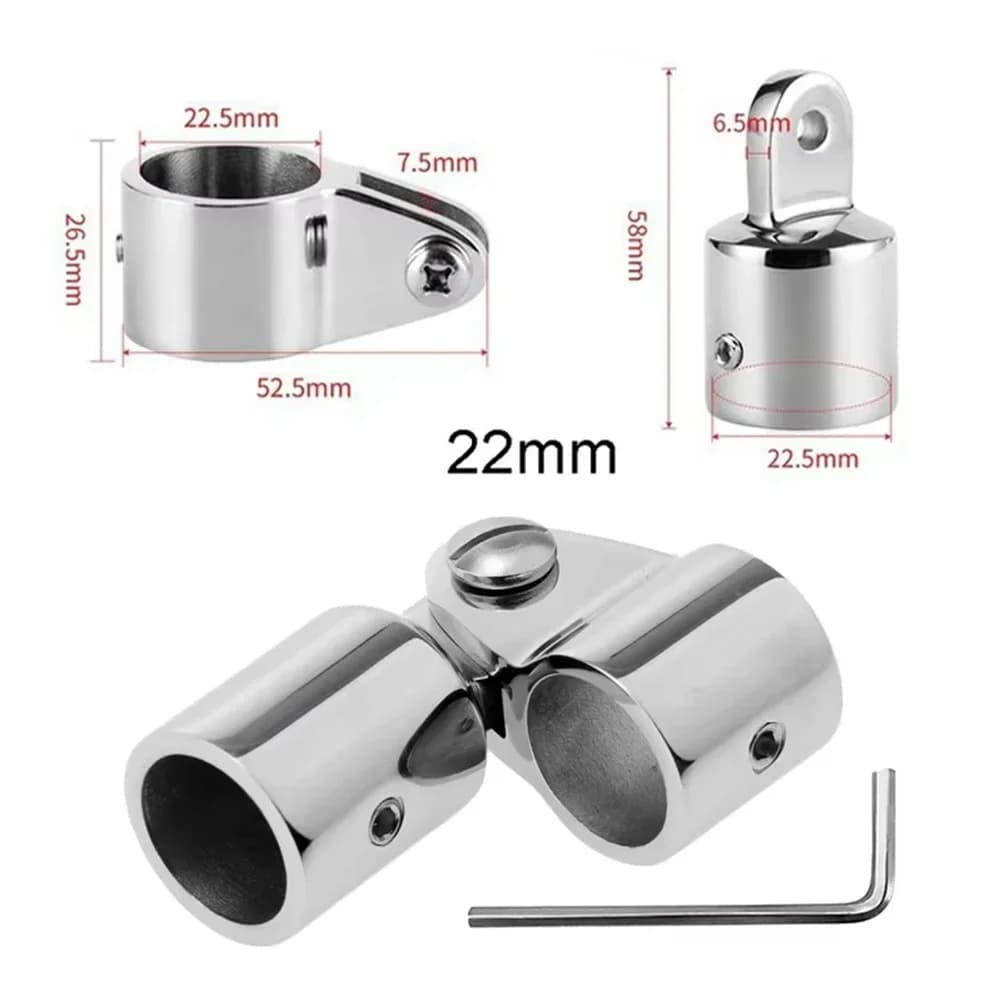 Kit d'accessoires complet pour auvent en acier inoxydable 316, aventures en bateau, paquet d'install