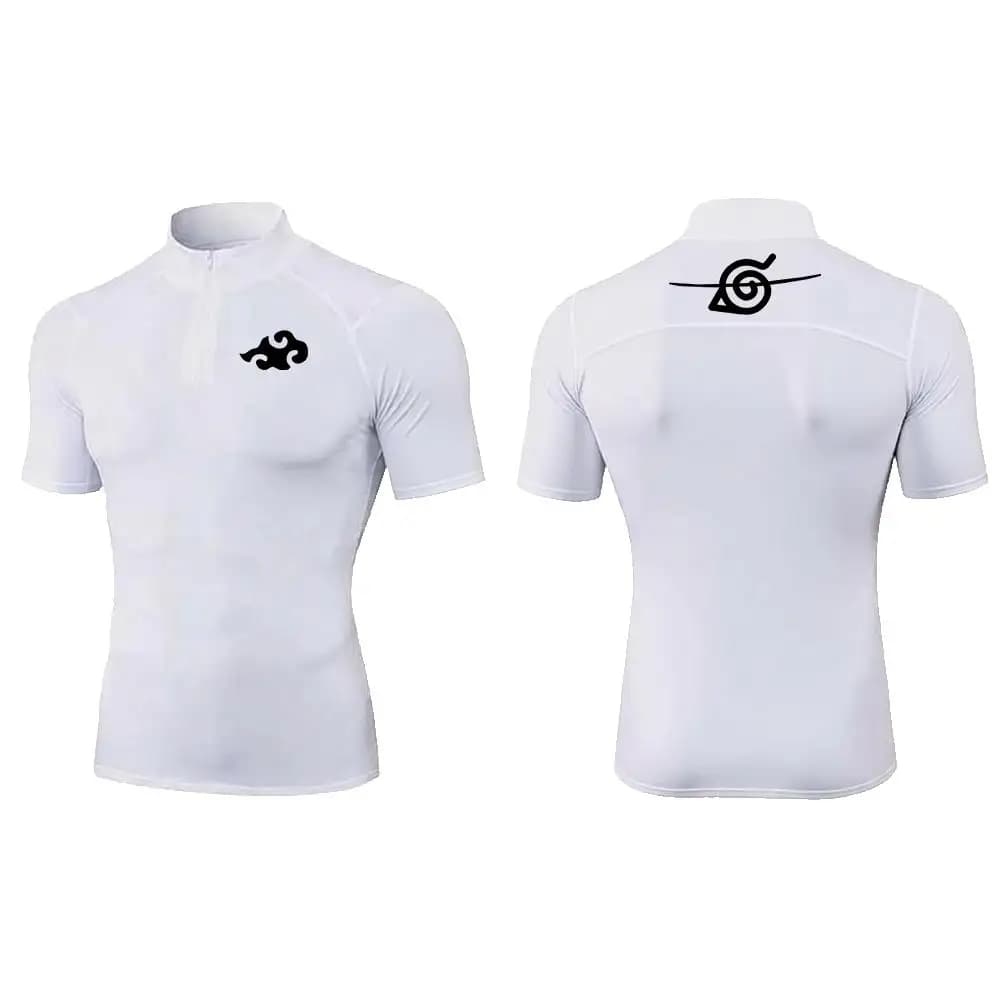 T-shirt pour homme à col montant, t-shirts respirants pour la course à pied et l'entraînement en ext