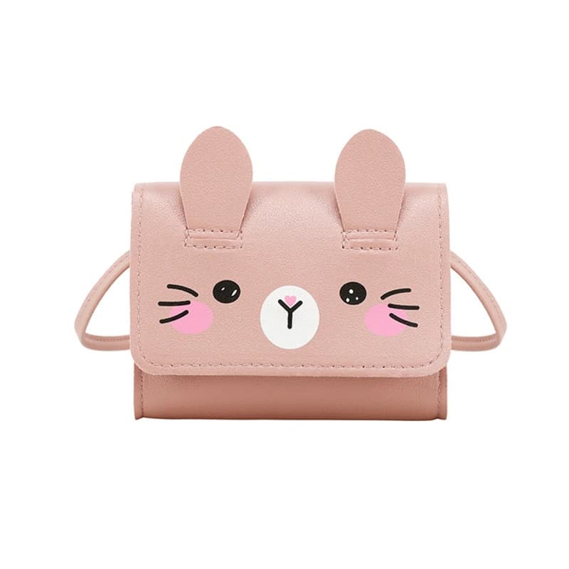 Mini sac à main pour enfants, joli sac à bandoulière en PU pour filles, porte-monnaie princesse pour