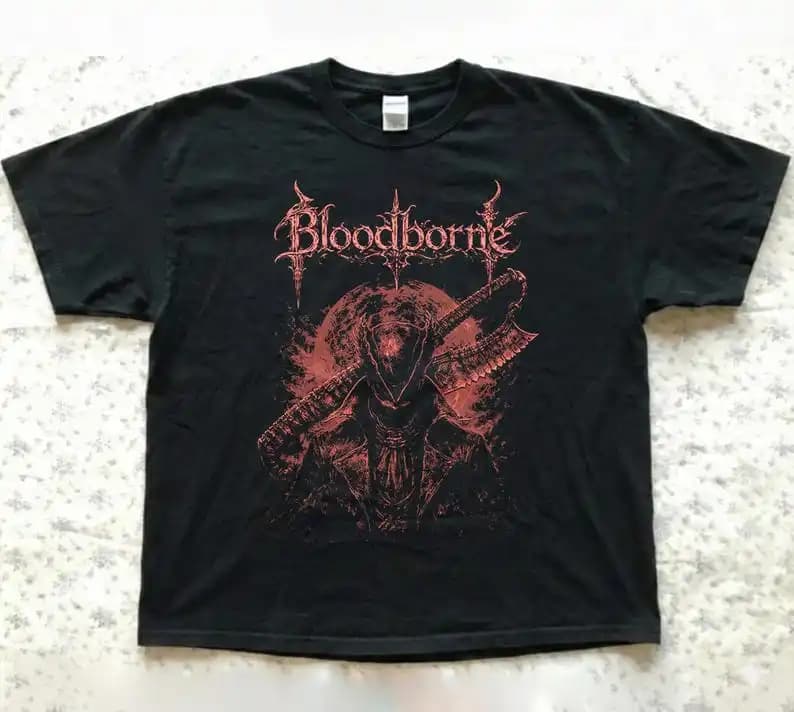 T-shirt de jeu Bloodborne Lady Maria of The Astral Clocktower, vêtements surdimensionnés Streetwear 