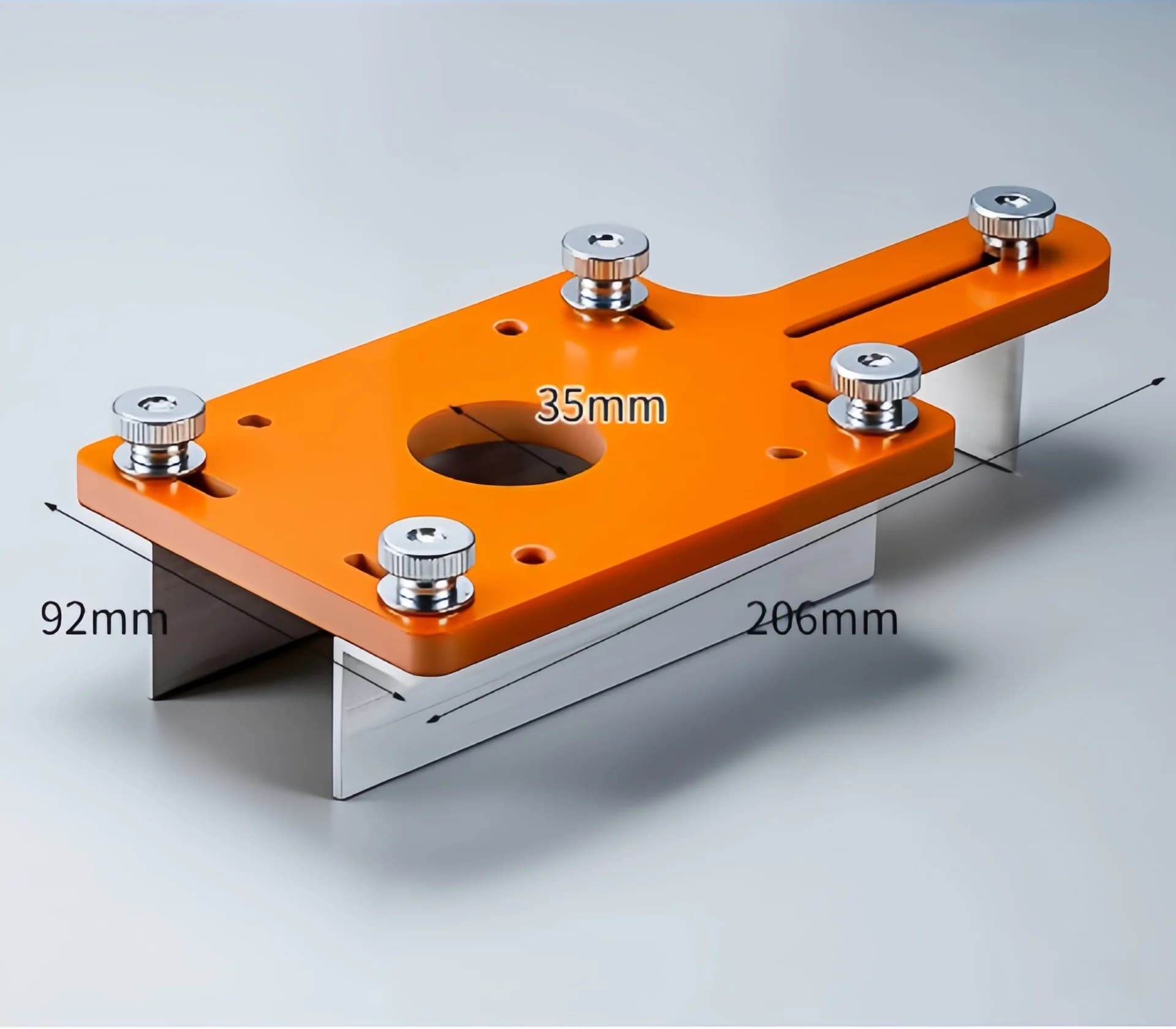 Localisateur de rainurage pour routeur à bois, Base fendue précise, support de Machine à rainurer, t