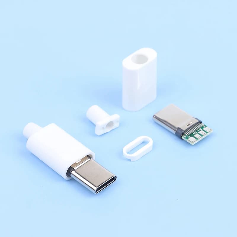 Connecteur micro USB 3.1 Type C, connecteur Jack, queue mâle, bornes électriques, 4 broches, OTG