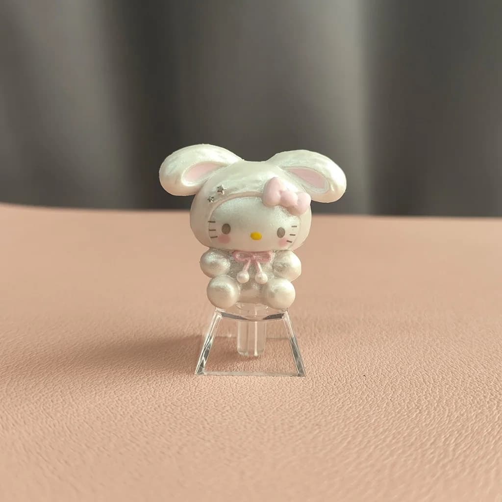 Capuchons de touches d'ordinateur Kawaii Hello Kitty Anime - PBT résistant à l'huile, compatibles av