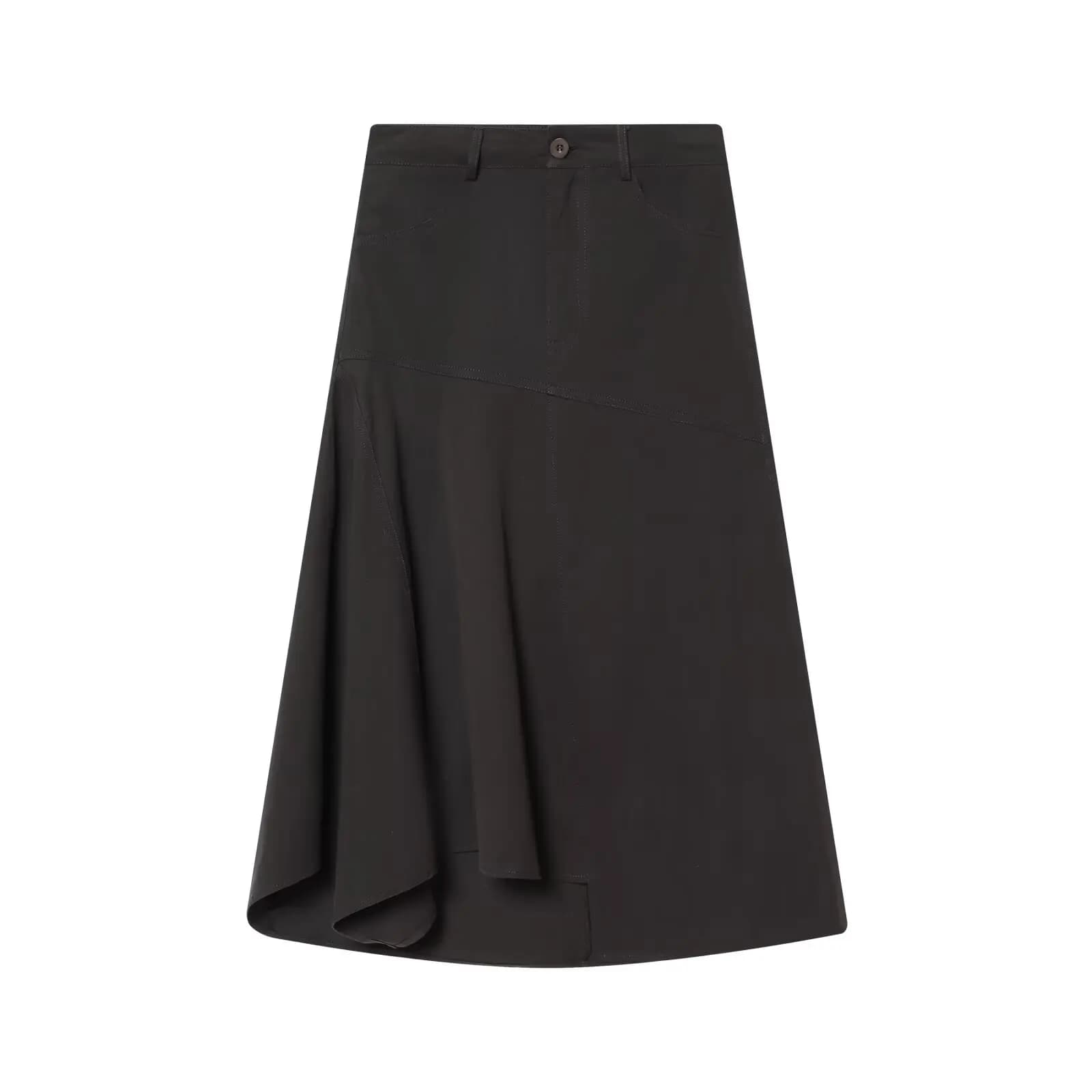 Jupe mi-longue asymétrique rétro polyvalente pour femmes HH, mode printemps, taille haute, streetwea