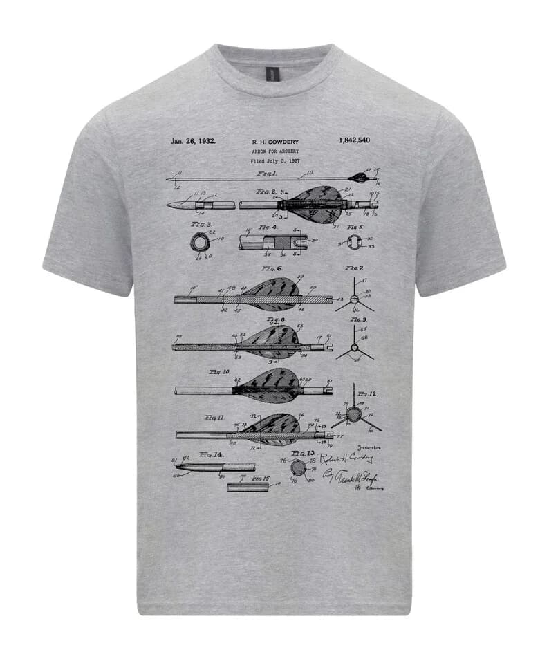 Tir à l'arc flèche brevet plan T-shirt arc chasse T-shirt amateurs de tir à l'arc personnalité haute