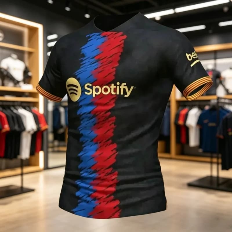 Maillot de football édition spéciale Barcelone été, t-shirt à séchage rapide pour enfants et adultes