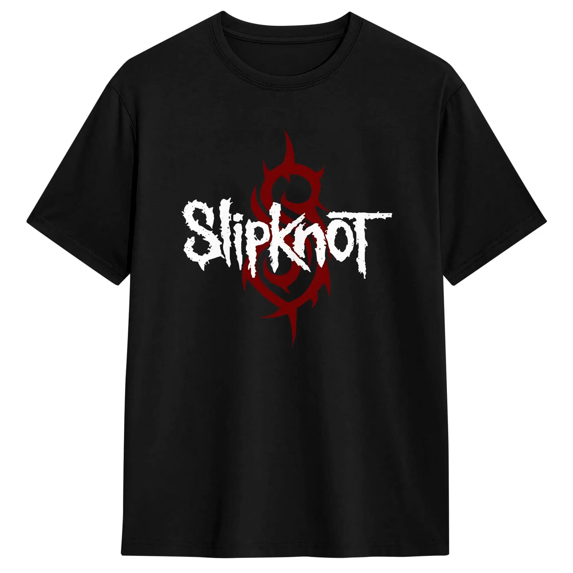 T-shirt pour homme à manches courtes avec imprimé Slipknots, thème Heavy Metal et groupe de rock, de