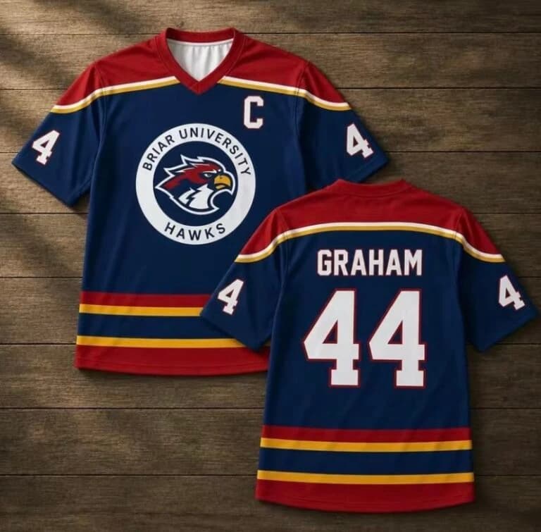 T-shirt de hockey Briar 2026, maillot Off-Campus, T-shirt Romance Hockey, Merch Off Campus, adapté a