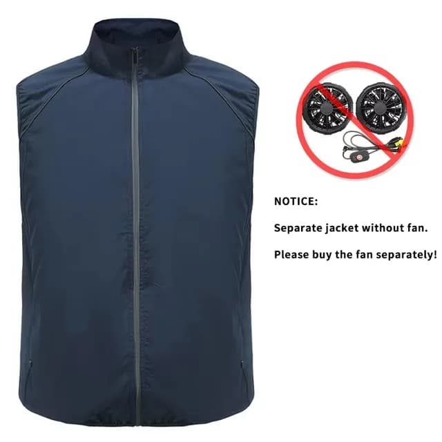 Gilet de refroidissement pour homme avec ventilateur intégré, rechargeable par USB, idéal pour l'été