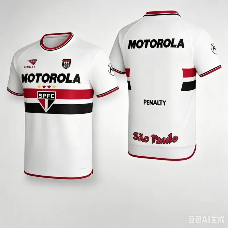 Maillot de football à manches courtes pour supporters de São Paulo, Brésil – T-shirt imprimé 3D pour