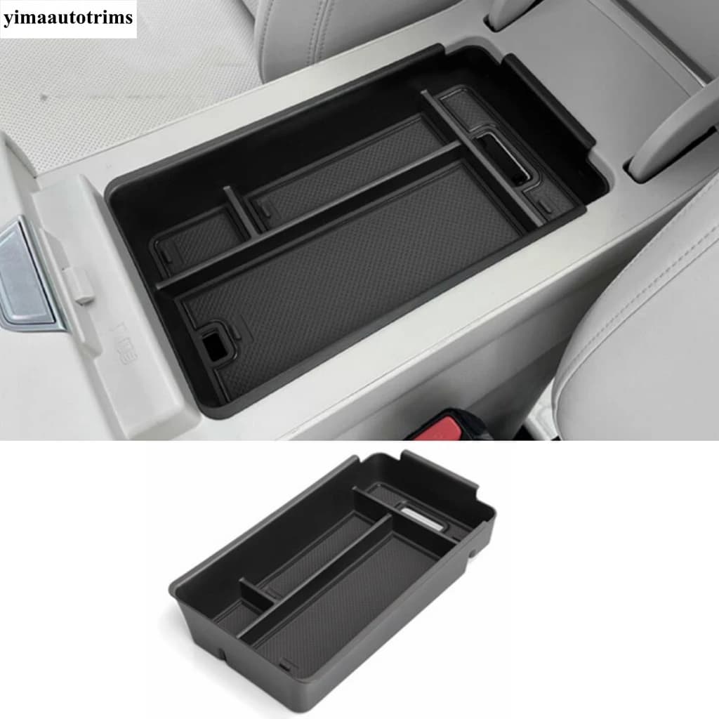 Voiture sous le conteneur Console centrale accoudoir boîte de rangement support plateau accessoires