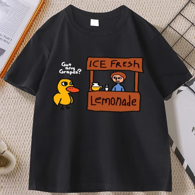 Got Any Grapes canard glace frais limonade drôle T-Shirt casual coton à manches courtes col rond T-S
