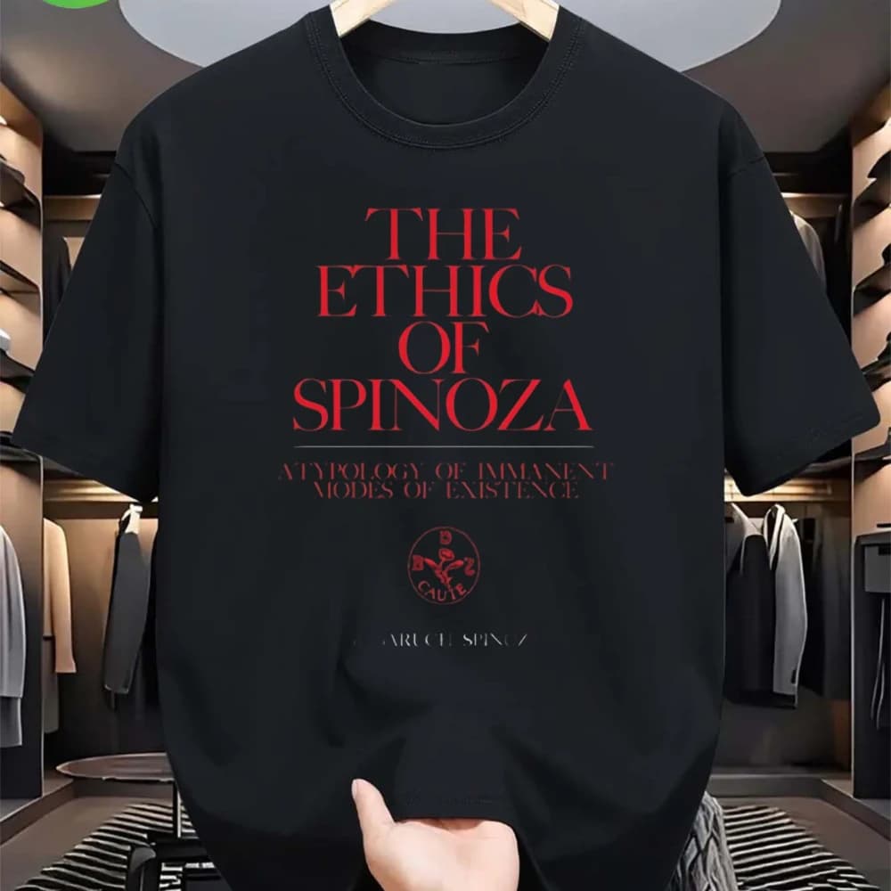 T-shirt Spinoza 76 Encounters Deleuze Philosophy avec un design kitsch, t-shirts pour hommes pour l'