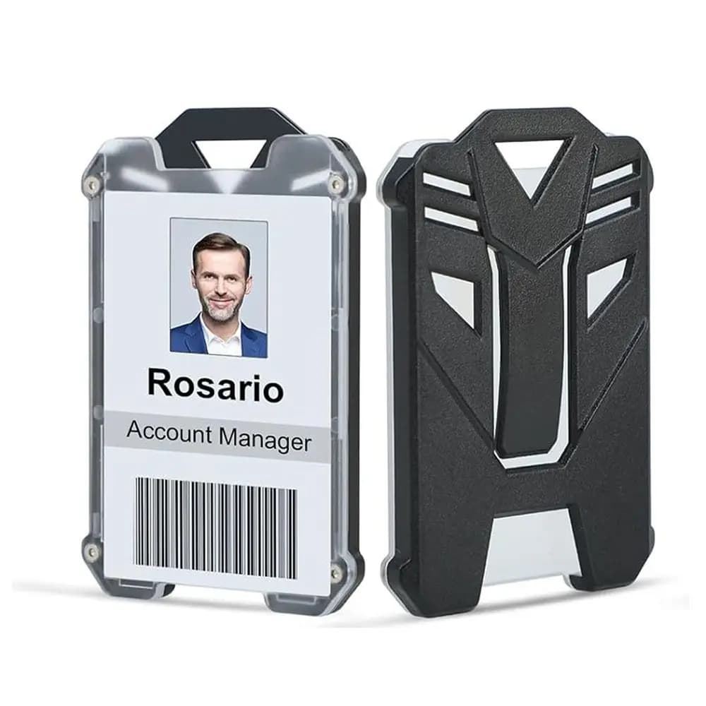 Porte-Badge rétractable et porte-Badge robuste avec Clip de ceinture, porte-carte d'identité, access