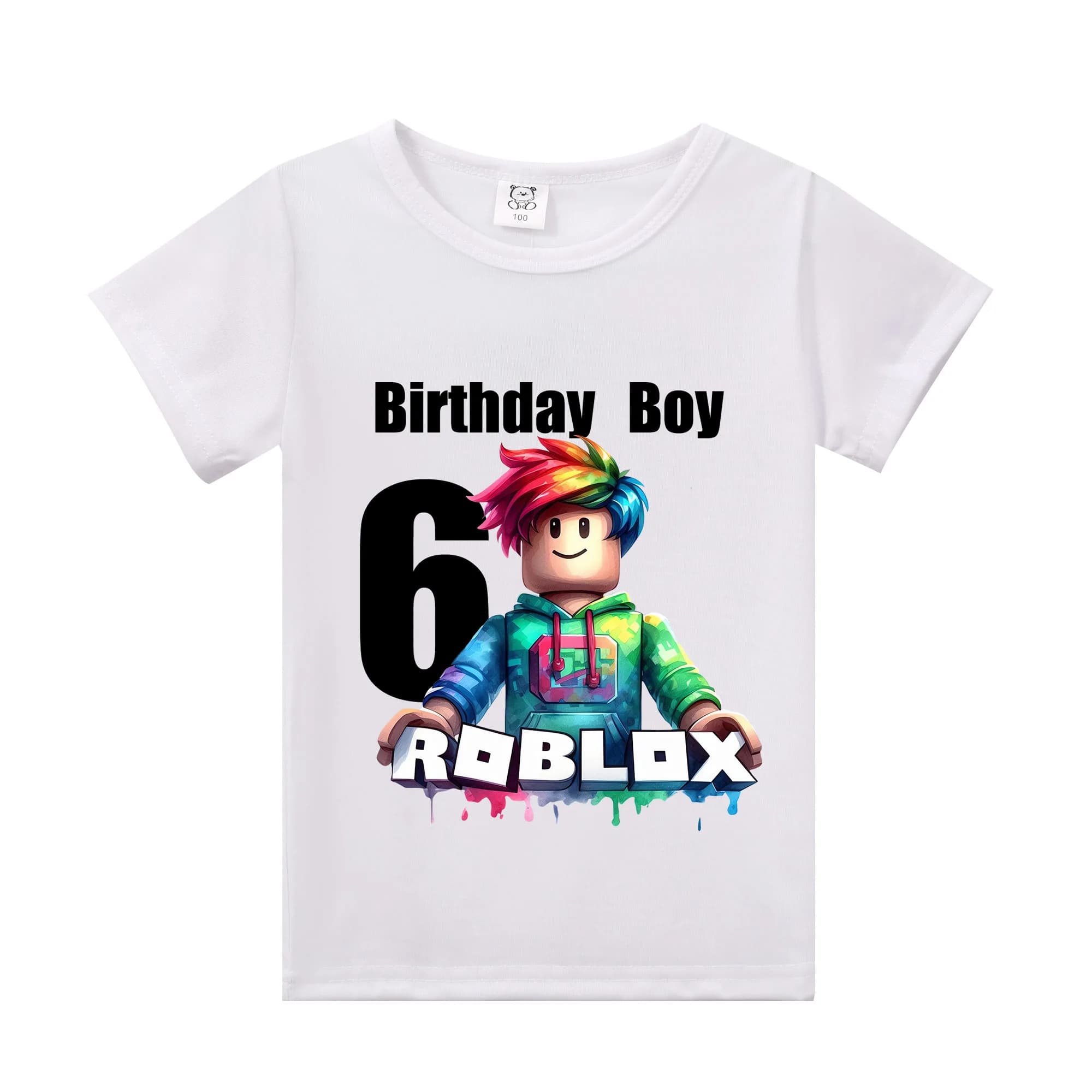 Roblox – t-shirts à manches courtes pour enfants, vêtements d'été décontractés pour garçons et fille