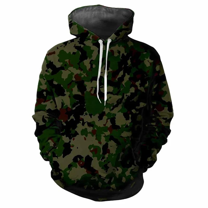 Jungle CamSolomon-Sweat à capuche imprimé en 3D pour enfants, sweat-shirt de rue, haut de sport de p