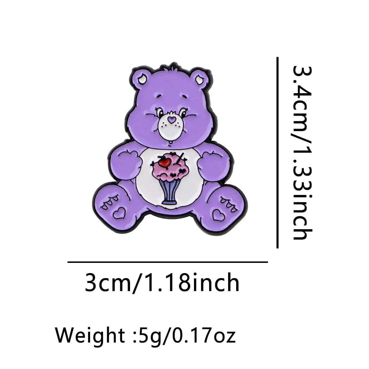 Broche en émail porte-bonheur, badge mignon pour sac à dos, épingles de revers, broches de dessin an