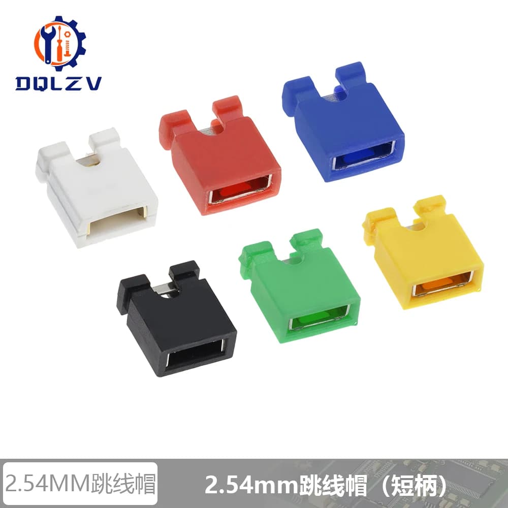 Connecteur d'en-tête de broche de pas de 2.54mm, type long, couvercle de prise de cavalier, pièces d