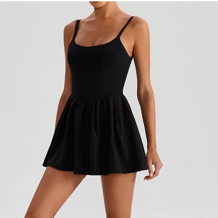 Ensemble de tennis et yoga pour femmes, robe une pièce, short de sport, golf, badminton, tenue de sp