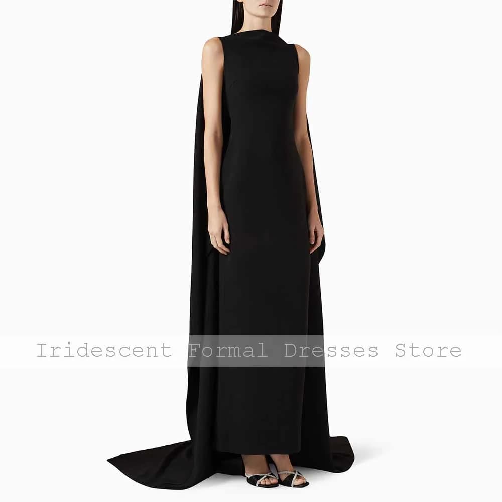 Robes d'invitées de mariage violettes pour femmes, col rond, sans manches, colonne, robes de soirée 
