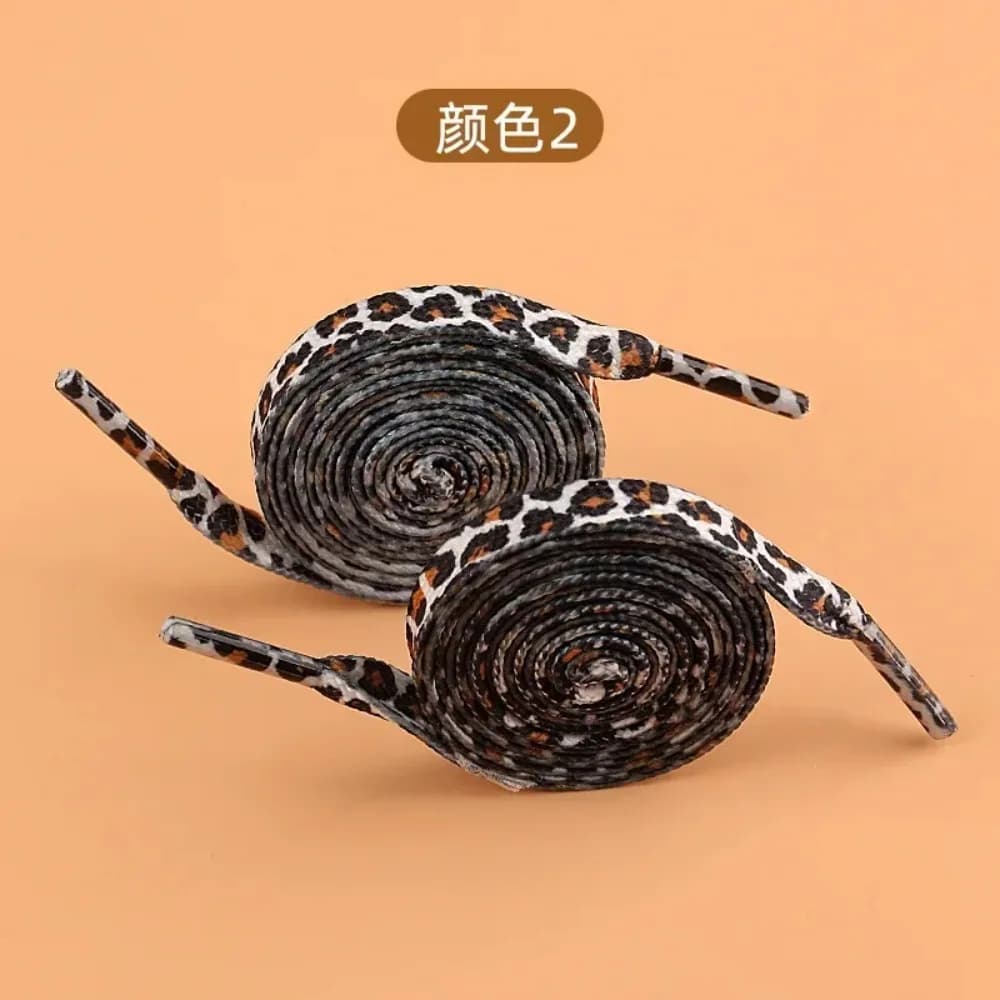 1 Paire de Lacets Classiques à Motifs Animaux Créatifs Unisexe pour Baskets en Toile – Lacets Plats 